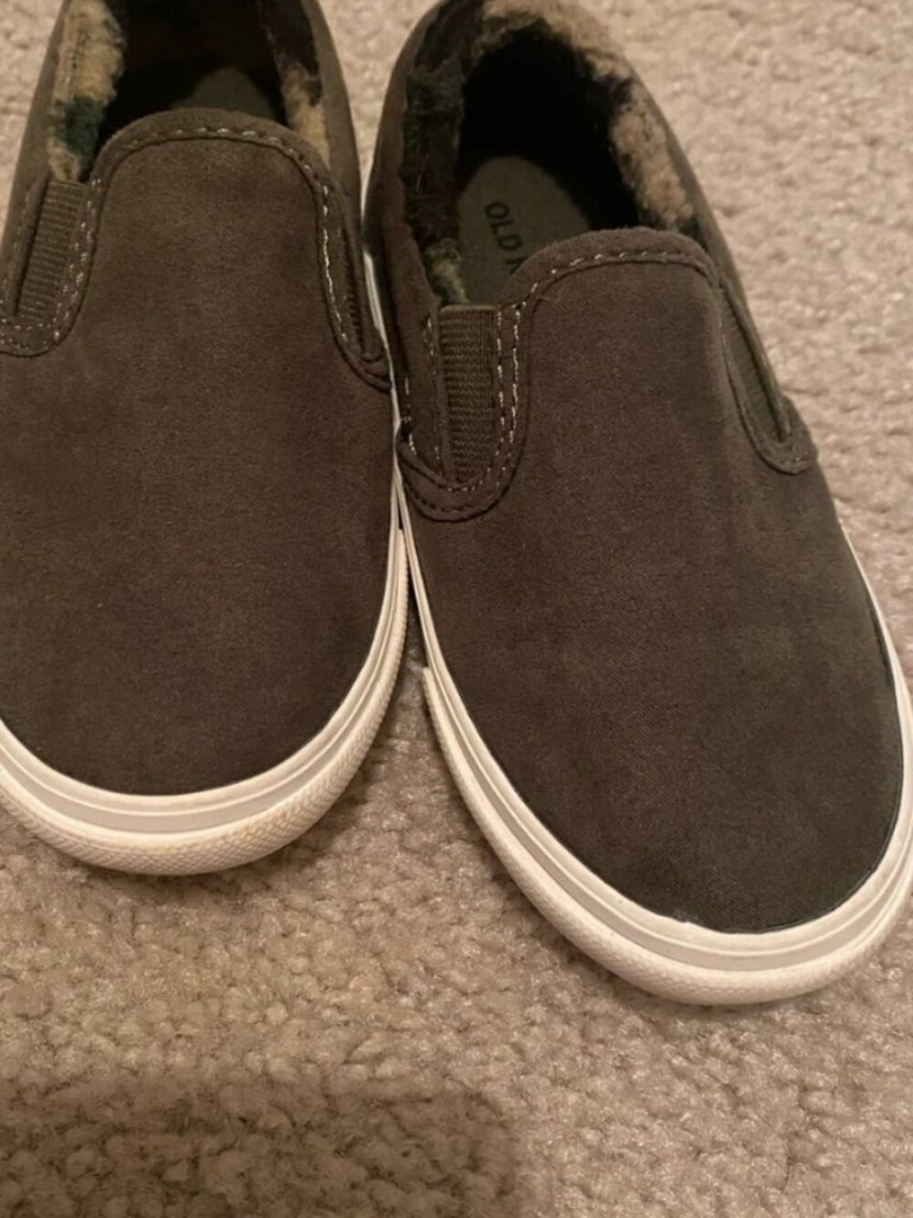 Old Navy Kids Dark Brown Slip-On Sneakers